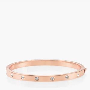 Rose gold Kate Spade hinged bangle
